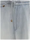 Brunello Cucinelli Men Jeans With Drawstring Waistband In Blue