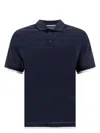 Brunello Cucinelli Classic S/s Cotton Polo In Blue