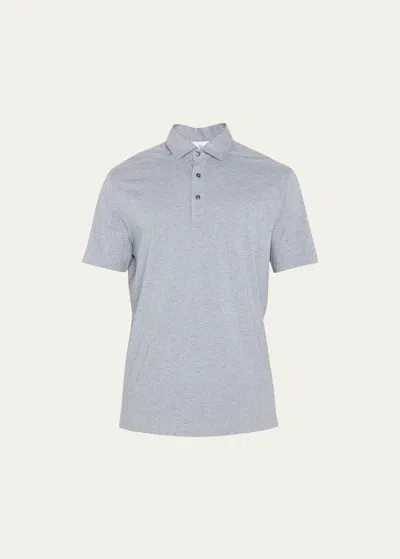 BRUNELLO CUCINELLI MEN'S JERSEY POLO SHIRT