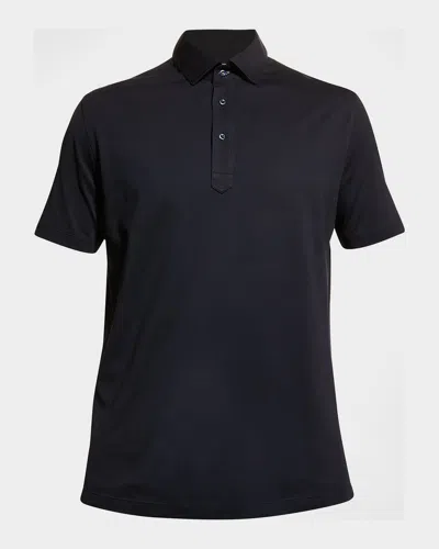 BRUNELLO CUCINELLI MEN'S JERSEY POLO SHIRT