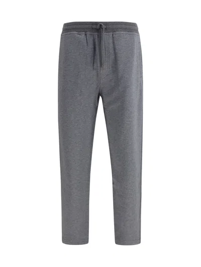 Brunello Cucinelli Men Joggers In Stretch Cotton In Blue