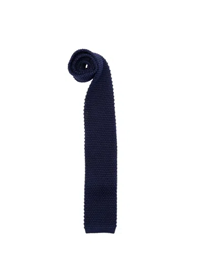 Brunello Cucinelli Men Knit Necktie In Blue