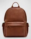 Brunello Cucinelli Men's Leather Backpack In C6608 Copper
