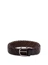 Brunello Cucinelli Men Leather Belt In Brown