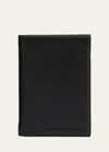 Brunello Cucinelli Logo-debossed Leather Cardholder In C101 Black