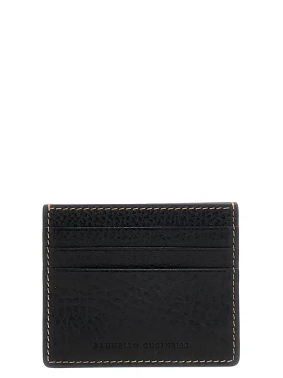 Brunello Cucinelli Men Leather Cardholder
