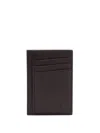 Brunello Cucinelli Men Leather Cardholder In Brown