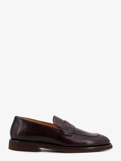Brunello Cucinelli Shiny Leather Loafers