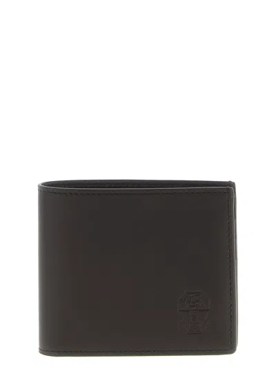 Brunello Cucinelli Men's Leather Wallet In Brown