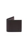 Brunello Cucinelli Men Leather Wallet In Brown
