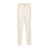 Brunello Cucinelli Corduroy Trousers With Belt Loops And Pockets In Neutral