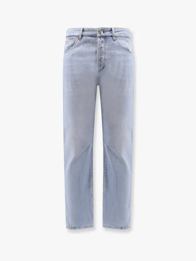 Brunello Cucinelli Men Leisure Fit Jeans In Blue