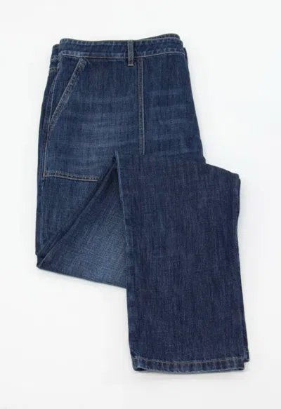 Pre-owned Brunello Cucinelli Men "leisure Fit" Jeans With Logo Hardware 56/ 40us A242 In Blue