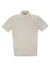 Brunello Cucinelli Men Lightweight Cotton Knit Polo Shirt