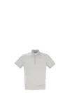 Brunello Cucinelli Men Lightweight Cotton Knit Polo Shirt