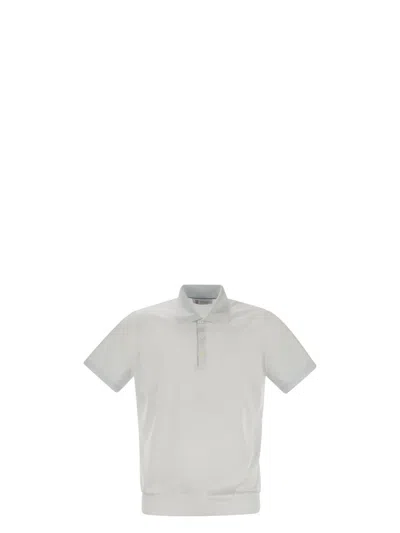 BRUNELLO CUCINELLI MEN'S LIGHTWEIGHT COTTON KNIT POLO SHIRT