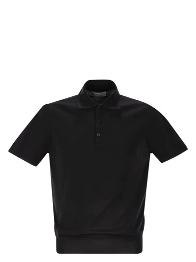 BRUNELLO CUCINELLI MEN'S LIGHTWEIGHT COTTON KNIT POLO SHIRT