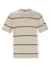 Brunello Cucinelli Striped Crewneck T-shirt