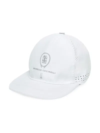 Brunello Cucinelli Logo-print Baseball Cap In White