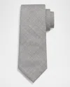 Brunello Cucinelli Textured Tie In Gray