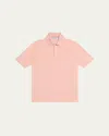 Brunello Cucinelli Men's Linen And Cotton Polo Shirt In Cherry Blossom
