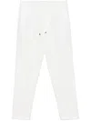 Brunello Cucinelli Linen Blend Drawstring Trousers In Multicolor