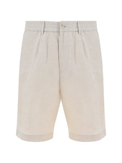 Brunello Cucinelli Men Linen Shorts