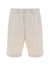 Brunello Cucinelli Men Linen Shorts