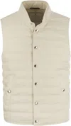Brunello Cucinelli Nylon Down Vest In White