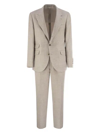 BRUNELLO CUCINELLI MEN'S LINEN, WOOL AND SILK LEISURE SUIT