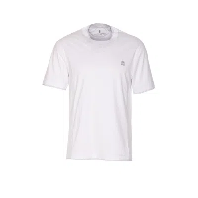 BRUNELLO CUCINELLI BRUNELLO CUCINELLI MEN LOGO AND FAUX LAYERING T-SHIRT
