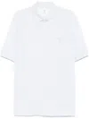 Brunello Cucinelli Men's Logo Cotton Polo Shirt In Clear Blue