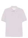 Brunello Cucinelli Cotton Logo Polo Shirt In Purple