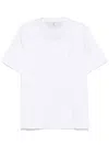 Brunello Cucinelli Men Cotton Jersey Crew-neck T-shirt With Logo And Faux-layering In Multicolor
