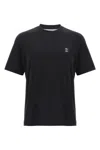 Brunello Cucinelli Cotton Jersey Crew Neck T-shirt With Logo In Black