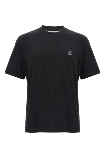 BRUNELLO CUCINELLI BRUNELLO CUCINELLI MEN LOGO PRINT T-SHIRT