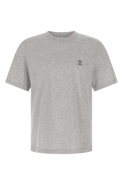 BRUNELLO CUCINELLI BRUNELLO CUCINELLI MEN LOGO PRINT T-SHIRT