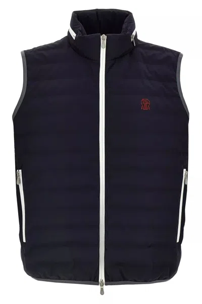 BRUNELLO CUCINELLI BRUNELLO CUCINELLI MEN LOGO VEST