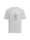 Brunello Cucinelli Cotton Anamnesis Print T-shirt In White