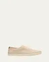 Brunello Cucinelli Men's Low-top Suede Sneakers