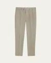 Brunello Cucinelli Men's Modern Fit Flat-front Pants In Brown