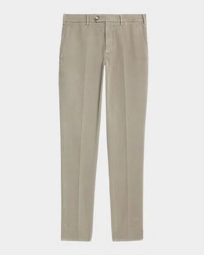 BRUNELLO CUCINELLI MEN'S MODERN FIT FLAT-FRONT PANTS