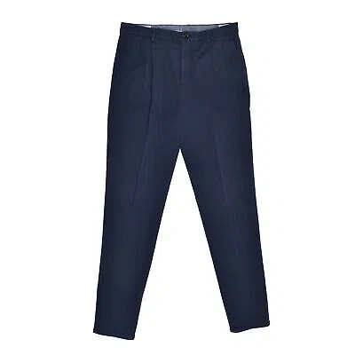 Pre-owned Brunello Cucinelli Men's Navy Blue Cotton Casual Dress Pants/trousers7