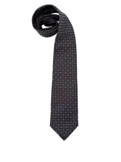 Brunello Cucinelli Men Necktie With Jacquard Pattern In Blue