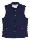 Brunello Cucinelli Men Nylon Down Vest In Multi