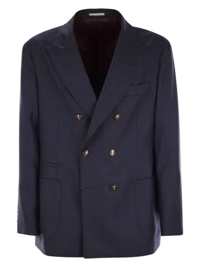 BRUNELLO CUCINELLI MEN'S ONE-AND-A-HALF-BREASTED DECONSTRUCTED JACKET