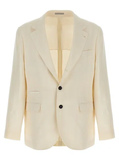 BRUNELLO CUCINELLI BRUNELLO CUCINELLI MEN OPERATED STRIPE BLAZER