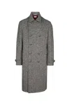 Brunello Cucinelli Overcoat In Multicolor