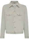 Brunello Cucinelli Essential Denim Jacket In Multicolor