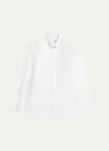 Brunello Cucinelli Men's Oxford Sport Shirt In C001 White